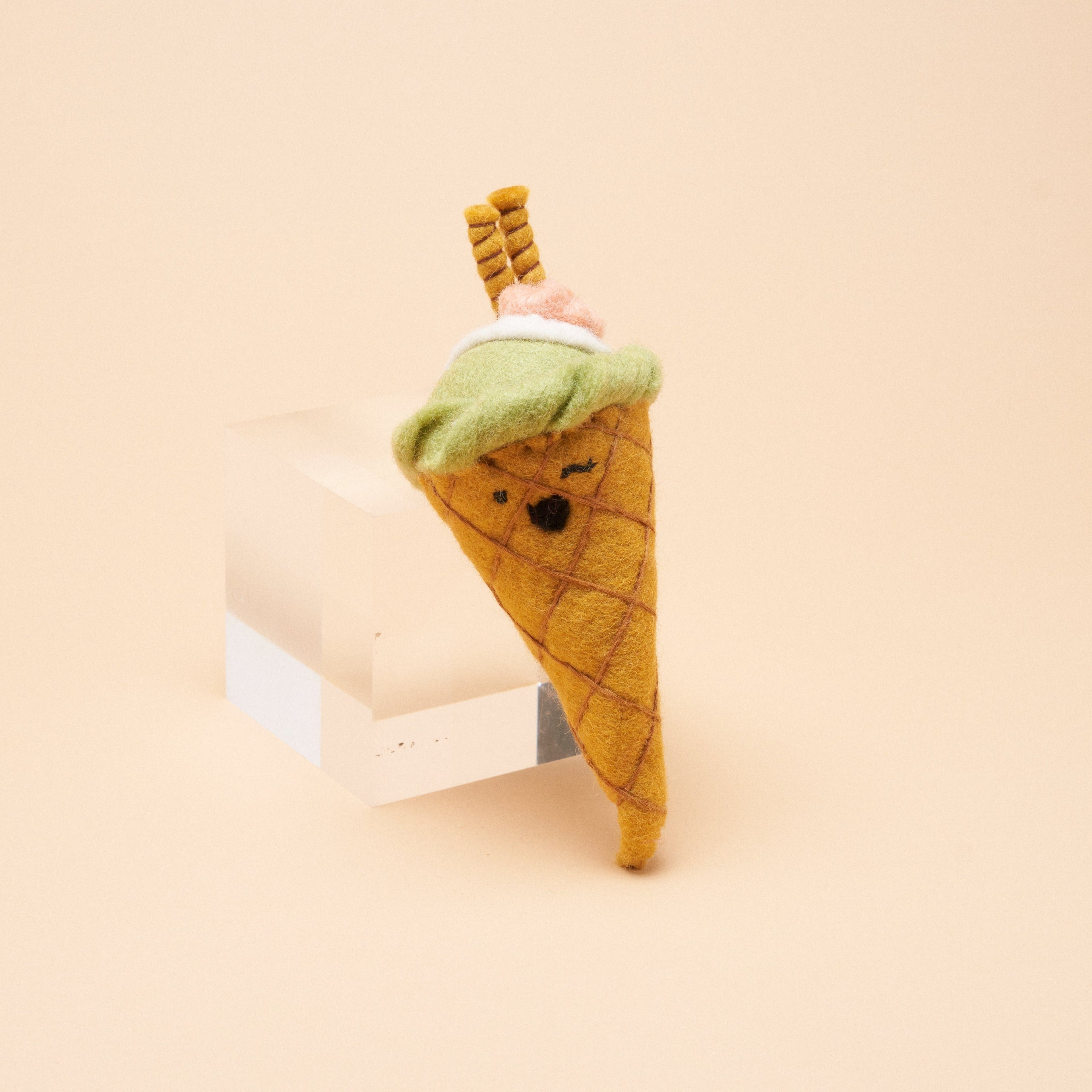 Single Scoop Cone Squeaker Toy