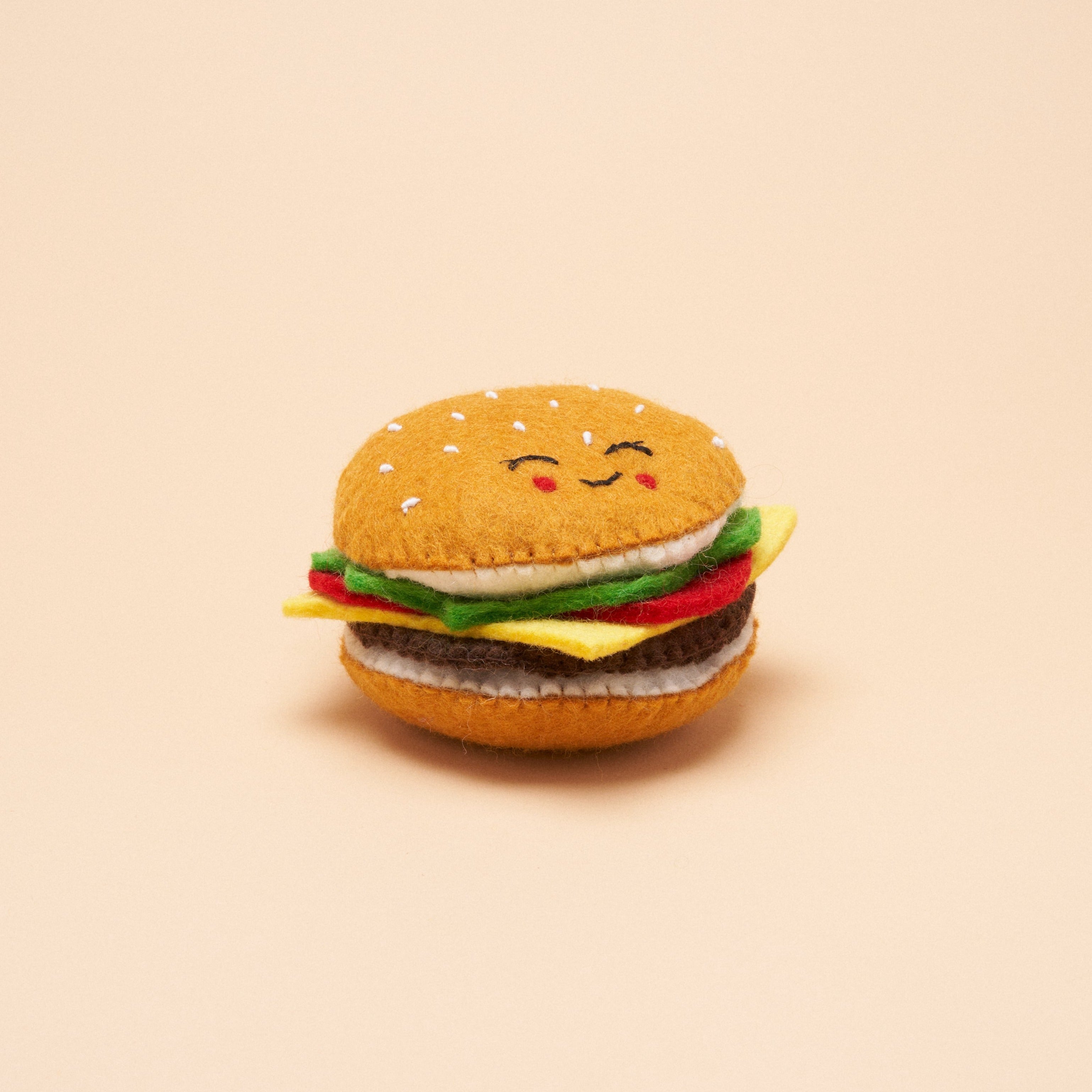 Burger Squeaker Toy
