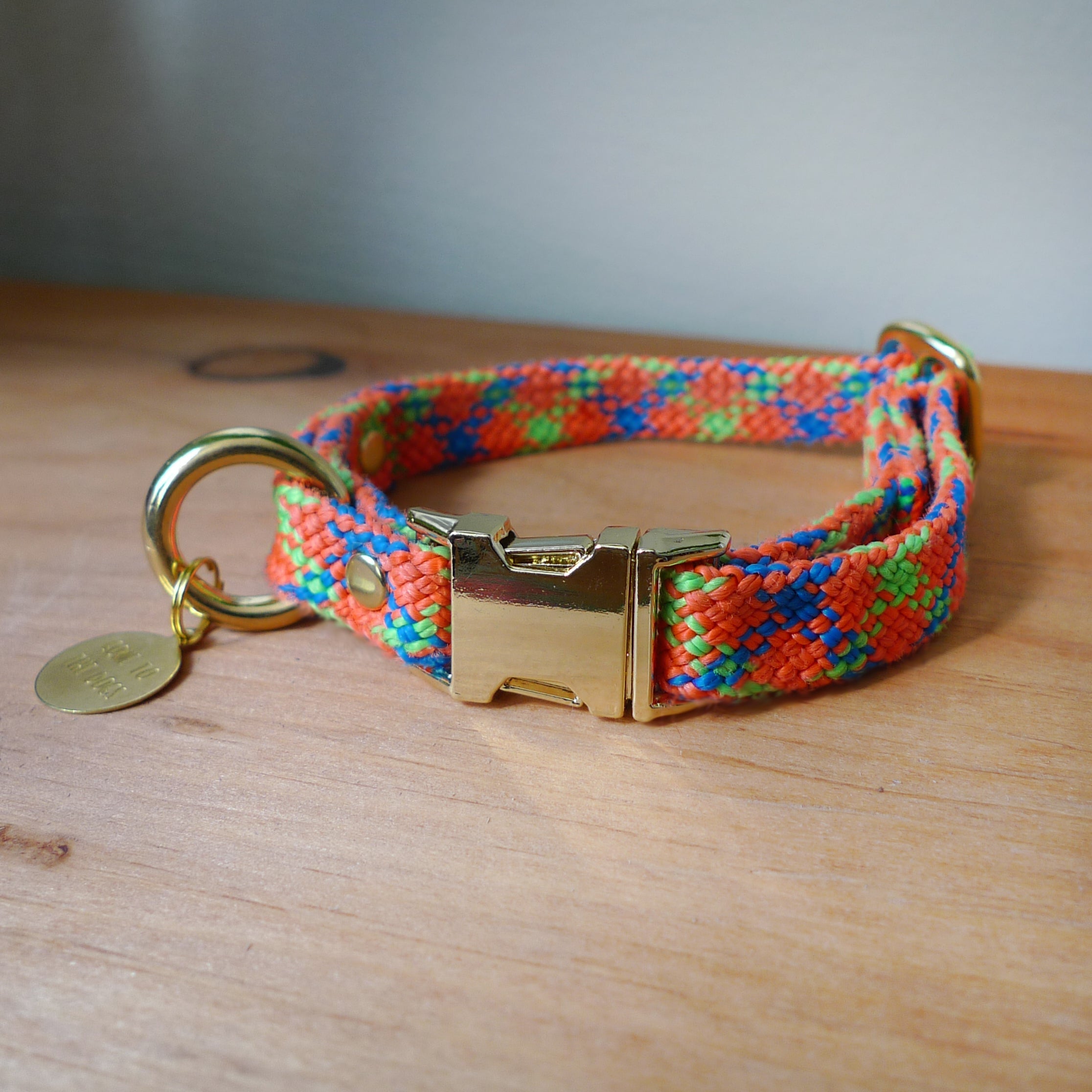 Saimin Flat Rope Collar - Playdoh Peach