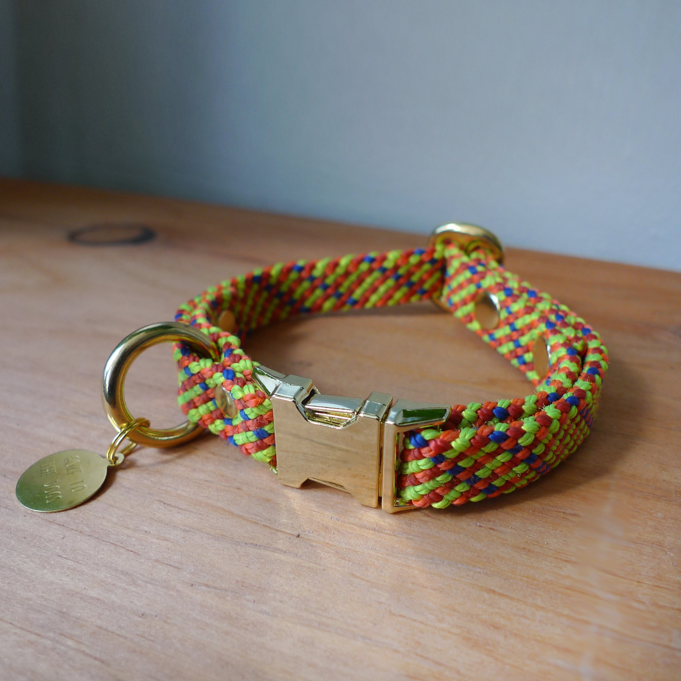 Saimin Flat Rope Collar - Sun Daze